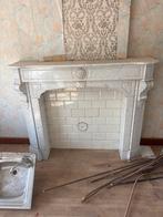 Cheminee marbre blanc, Enlèvement, Utilisé