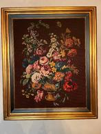 kader geborduurd bloemen, Ophalen