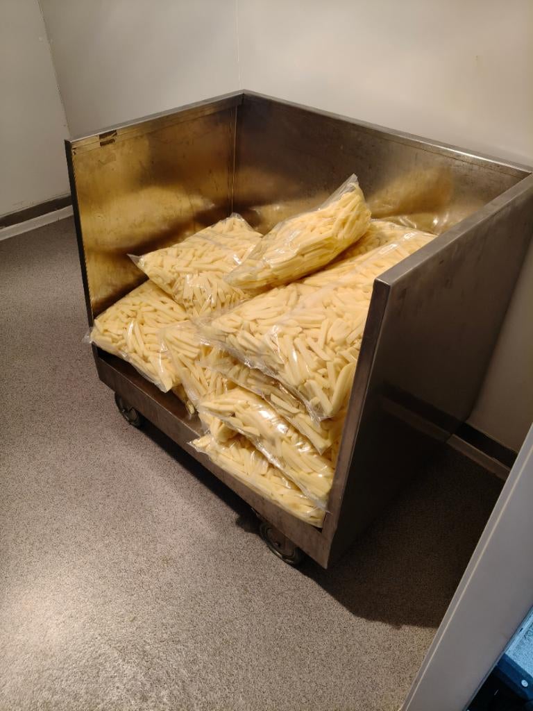 Poubelle à roulettes en inox, chariot en acier inoxydable, Articles professionnels, Enlèvement