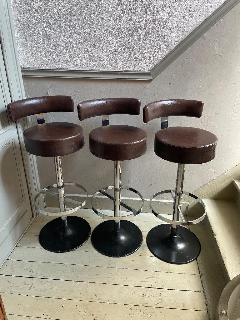 Barkrukken, Huis en Inrichting, Barkrukken, Ophalen, Gebruikt, 60 tot 90 cm, 3 krukken