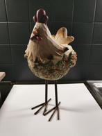 Decoratie kip op ijzeren poten., Ophalen of Verzenden