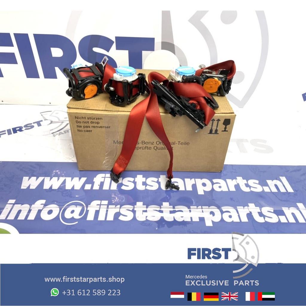 Rode AMG Gordels Mercedes A45 W176 A W117 CLA W205 C Klasse, Autos : Divers, Tuning & Styling, Enlèvement ou Envoi, -, -, -