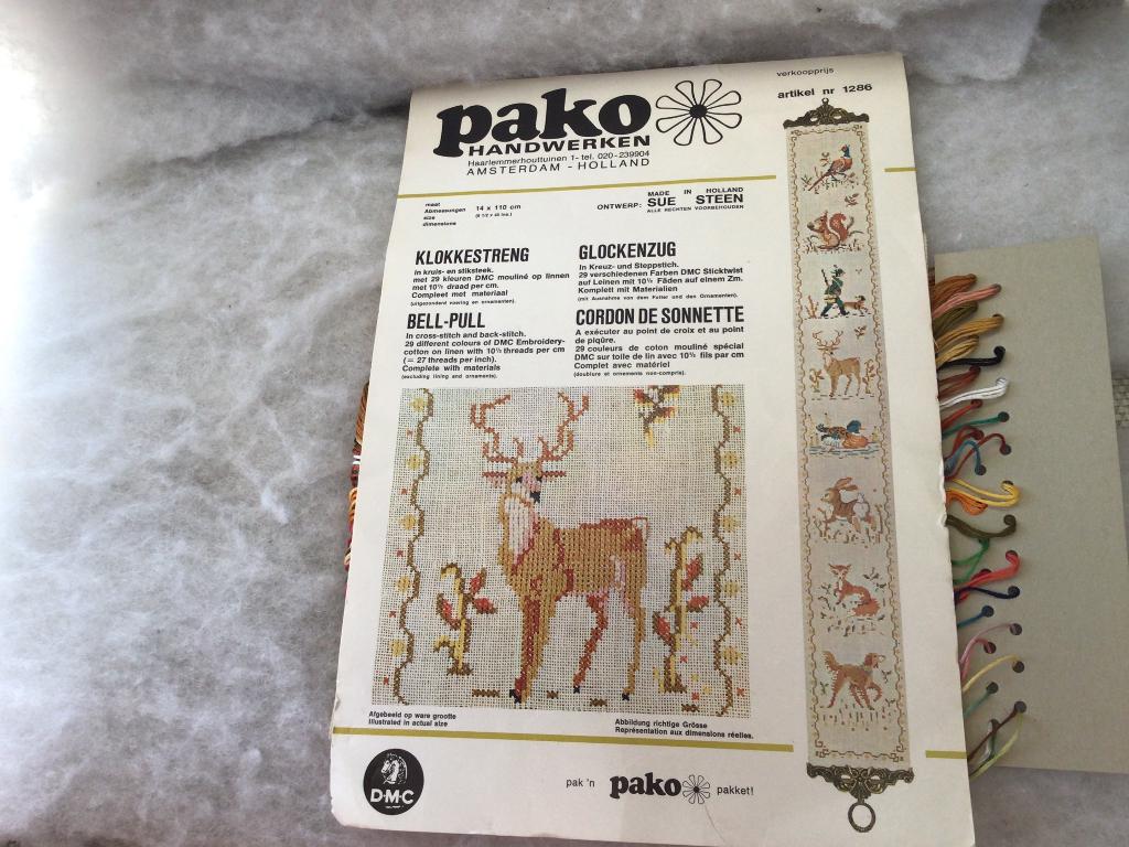 Borduurwerk Pako Klokkestreng Jacht nr 1286 Nieuw, Ophalen of Verzenden