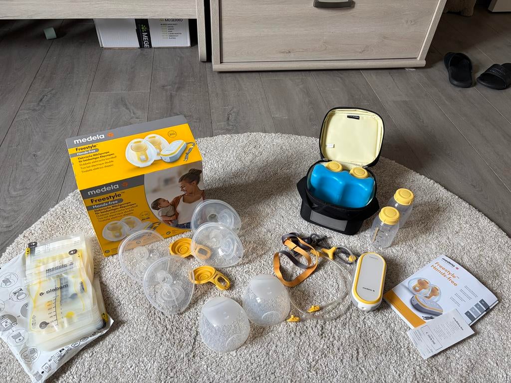Dubbele handsfree kolfapparaat medela, Ophalen, Gebruikt