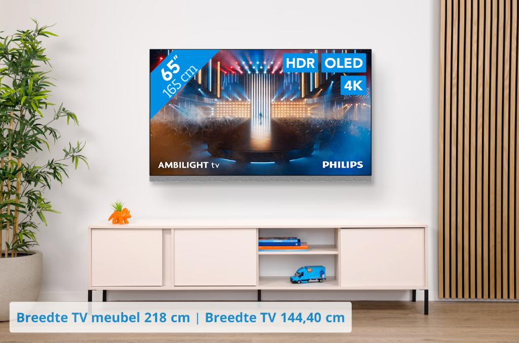 Philips Ambilight 65" OLED+ 4K 65OLED959/12 - Nieuw, TV, Hi-fi & Vidéo, Télévisions, Neuf, OLED, 100 cm ou plus, 4k (UHD), Philips