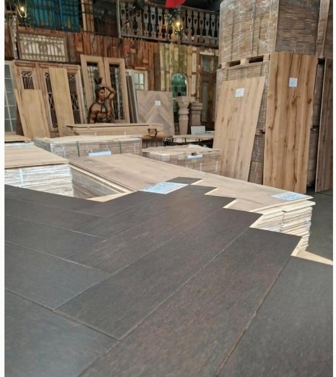 PARQUET EN CHÊNE À CHEVRONS, PRÊT À L'EMPLOI, NOIR HUILÉ, Enlèvement