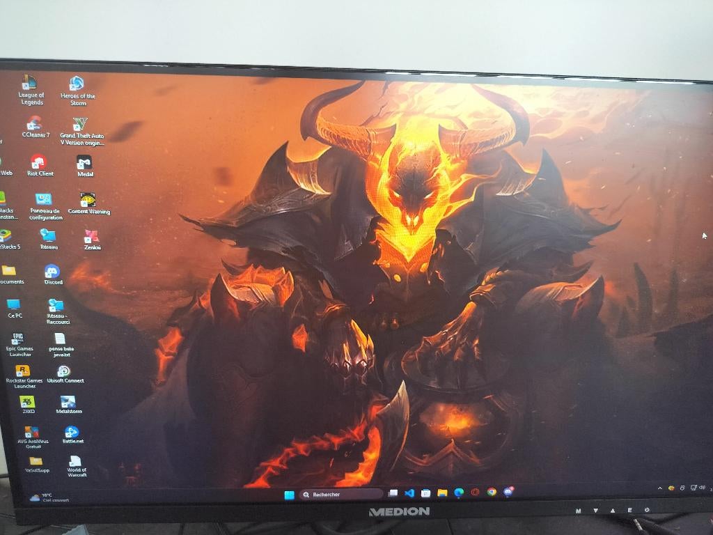 Écran pc, Informatique & Logiciels, Ordinateurs & Logiciels Autre, Enlèvement, Comme neuf