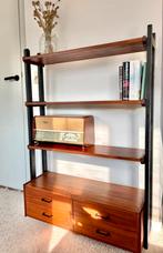 Simpla lux | vintage | boekenkast | wandmeubel, Huis en Inrichting, Kasten | Boekenkasten, Ophalen, Met plank(en), Vintage jaren 60