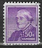 USA 1955/1956 - Yvert 604 - Susan B. Anthony (ST), Postzegels en Munten, Postzegels | Amerika, Verzenden, Gestempeld