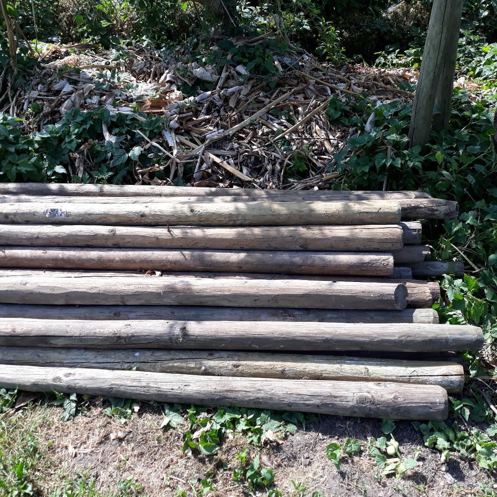 Houten palen, Ophalen, Palen