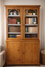 Bibliothèque vitrine en bois massif, Enlèvement