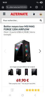 Boîtier PC MSI MAG Forge 120A, Enlèvement, Comme neuf