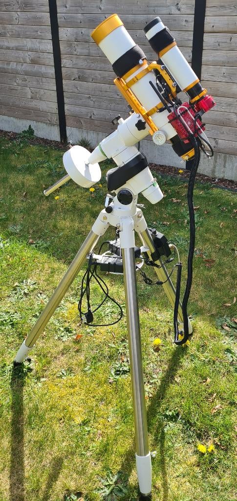 Complete Telescoop Astrofotografie Setup – Plug & Play, Audio, Tv en Foto, Ophalen, Lenzentelescoop (refractor), Met statief, Zo goed als nieuw