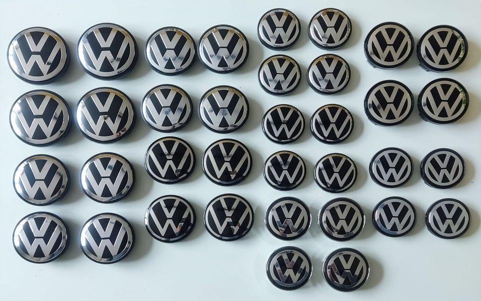 Set van 4 naafdeksels Volkswagen VW wielmiddenemblemen, Auto diversen, Auto-accessoires, Nieuw, Ophalen of Verzenden