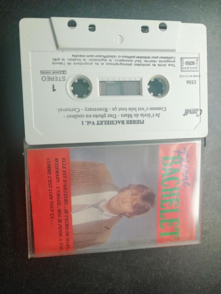 Cassette audio, k7 audio, Pierre Bachelet, CD & DVD, Cassettes audio, Enlèvement ou Envoi, Utilisé