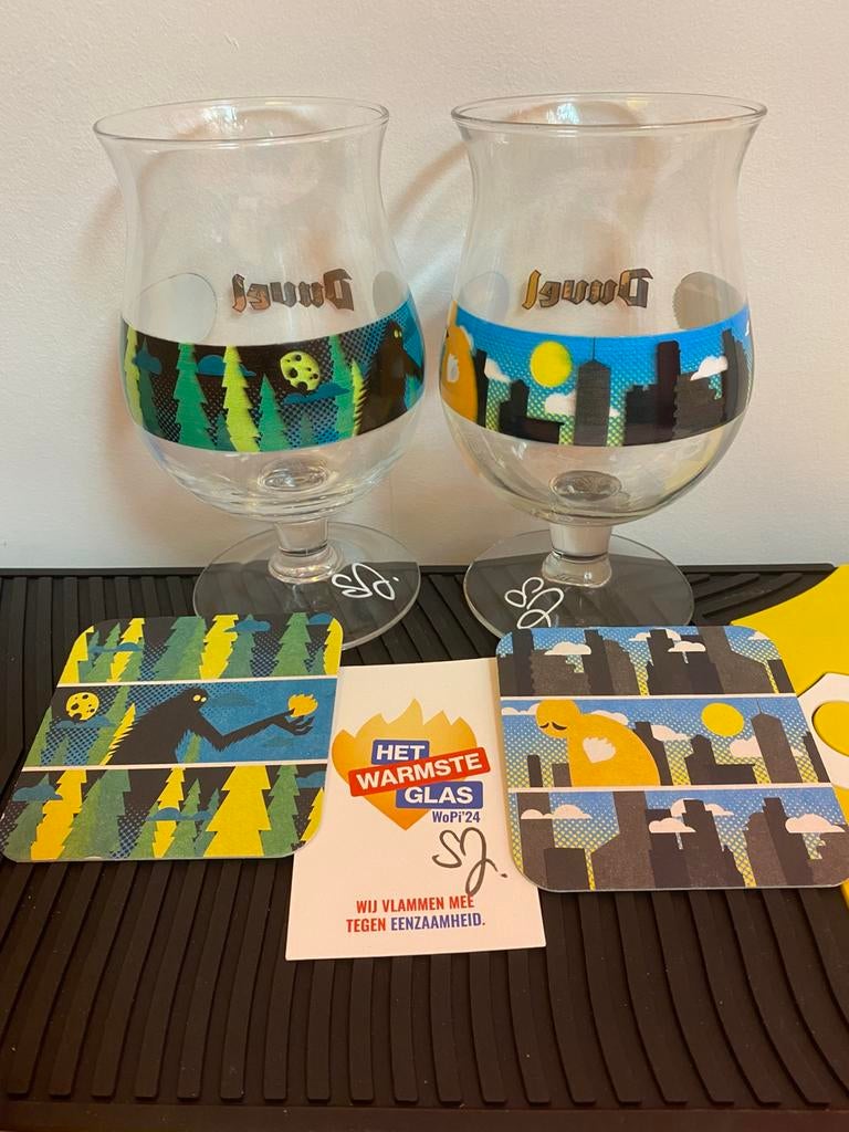 Duvel glas warmste week 2e editie, Verzamelen, Ophalen of Verzenden, Nieuw, Bierglas