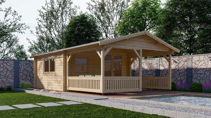 NOUVELLE cabane en rondins 54+3, Hobby & Loisirs créatifs, Hobby & Loisirs Autre, Neuf, Envoi