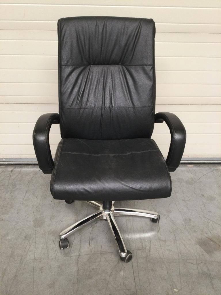 Bureaustoel, Ophalen, Gebruikt, Zwart, Bureaustoel