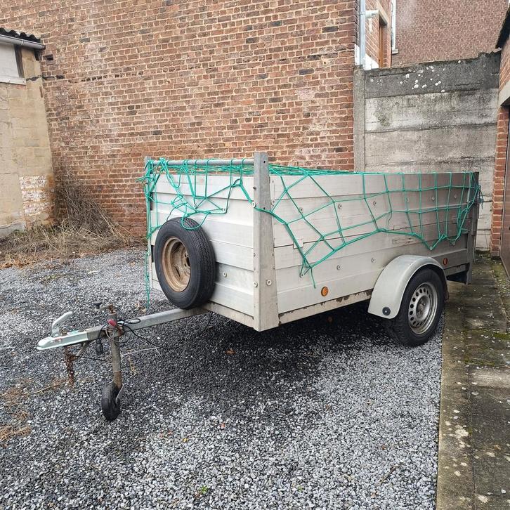 Remorque simple essieu aluminium avec rehausse, Autos : Divers, Remorques, Enlèvement