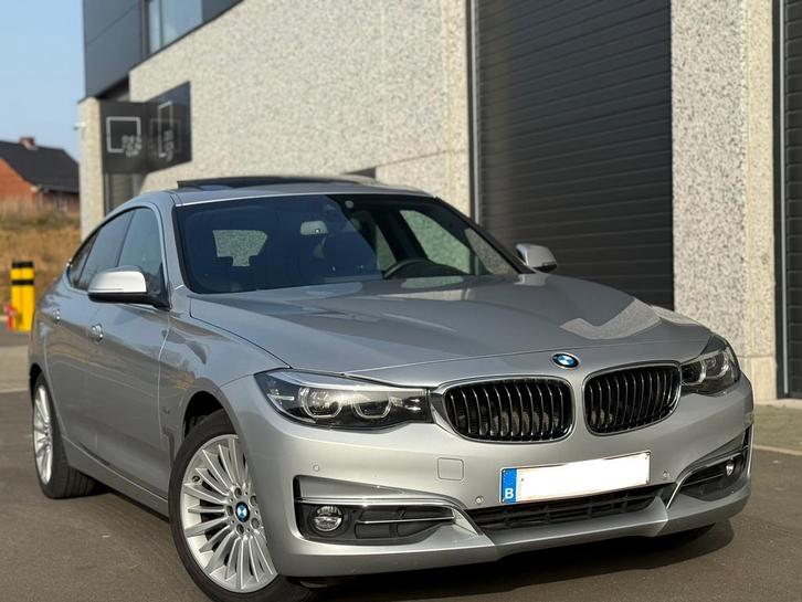 Bmw 318d GT Euro 6c, Autos, BMW, Particulier, Série 3, Toit panoramique, Diesel, Euro 6, Automatique, Argent ou Gris, Noir, Cuir