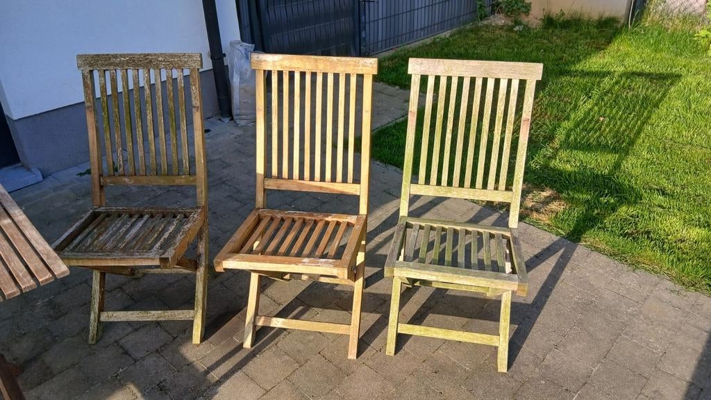 3 chaises, Jardin & Terrasse, Chaises de jardin, Enlèvement