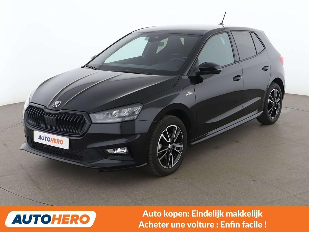 Skoda Fabia 1.0 TSI Monte Carlo (automatique), Euro 6, Détection des panneaux routiers, 116 ch, Noir