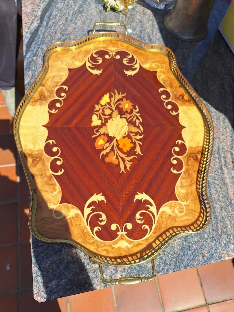 plateau italien vintage des années 1960, Enlèvement, Bois