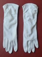Gants de cérémonie froncés (blanc) - M, Enlèvement ou Envoi, Comme neuf, Taille 38/40 (M), Gants