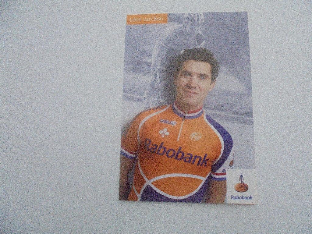 wielrenner-léon van bon, Collections, Photos & Gravures, Envoi, 1980 à nos jours, Comme neuf, Photo