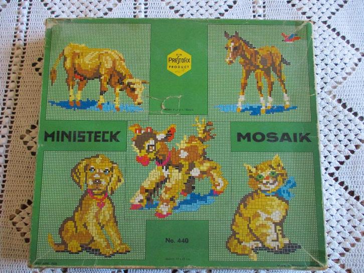 Doos Ministeck Mosaik Family, Hobby en Vrije tijd, Ministeck, Gebruikt, Accessoires, Ophalen of Verzenden