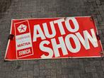 Groot Chrysler Auto Show reclame banner, Verzamelen, Verzenden, Gebruikt, Reclamebord