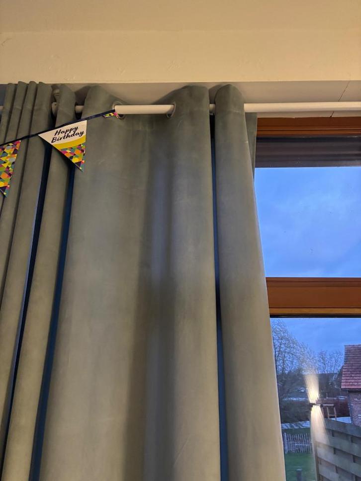 Draperieën 3 stuks, Huis en Inrichting, Stoffering | Gordijnen en Lamellen, Zo goed als nieuw, 200 cm of meer, 100 tot 150 cm