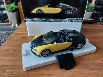Minichamps 1/18 Bugatti Veyron Grand Sport Black Yellow 