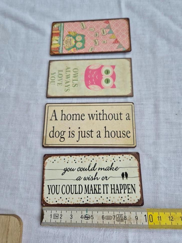 Hibou, chien, aimants divers, Maison & Meubles, Accessoires pour la Maison | Décorations murale, Enlèvement ou Envoi