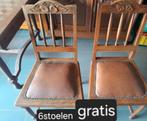 gratis 6 stoelen, Antiek en Kunst, Ophalen