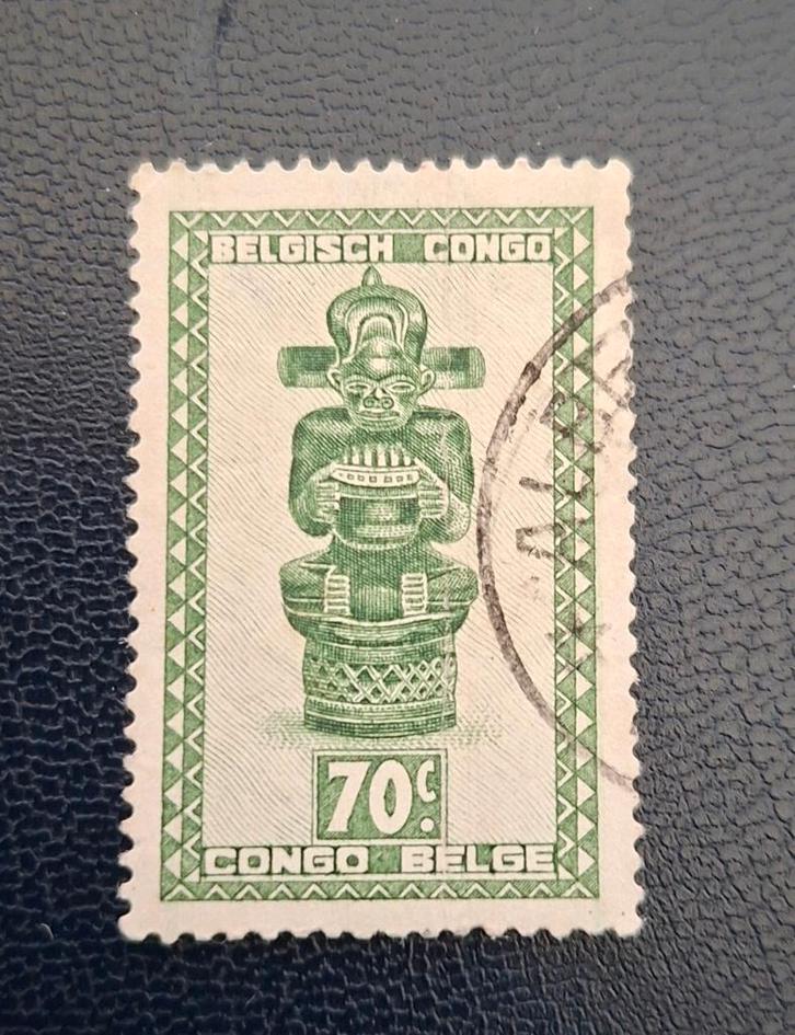 Timbre OBP 283 du Congo belge, Timbres & Monnaies, Timbres | Europe | Belgique, Affranchi, Enlèvement ou Envoi