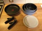 Tefal pannenset, Huis en Inrichting, Keuken | Potten en Pannen, Ophalen, Gebruikt, Overige materialen, Pannenset