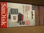 MicroSDXC UHS-I card with adapter, TV, Hi-fi & Vidéo, Photo | Cartes mémoire, Neuf, Enlèvement ou Envoi, Sandisk, 128 GB