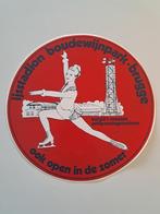 Vintage Grote Sticker - Ijsstadion Boudewijnpark Brugge, Verzamelen, Ophalen of Verzenden, Zo goed als nieuw, Bedrijf of Vereniging
