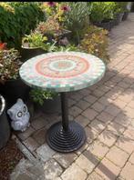 Tuintafels in mozaïek, Tuin en Terras, Ophalen, Zo goed als nieuw, Rond, Metaal