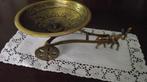 vintage decoratief messing/ sierkoper  ezel met kar, Ophalen of Verzenden, Koper