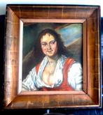 Zigeunermeisje - naar Frans Hals 1946 - in kapitale lijst, Antiek en Kunst, Ophalen