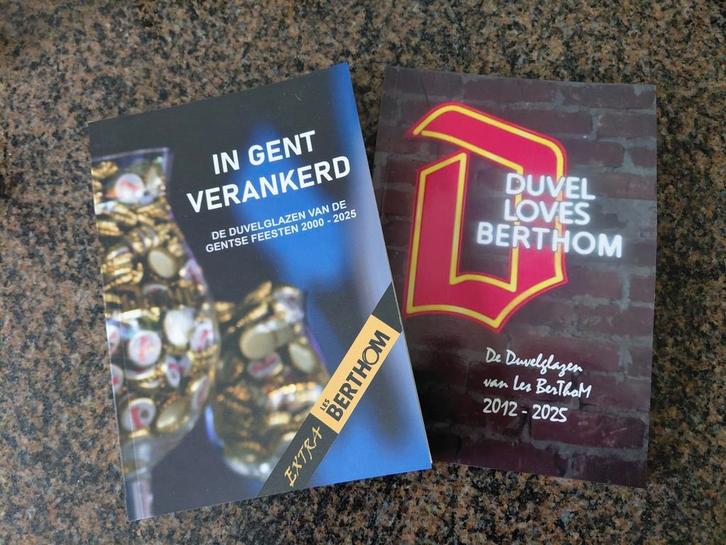 Duvel naslagwerkjes Gentse Feesten en Les Berthom, Verzamelen, Glas en Drinkglazen, Ophalen of Verzenden