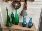 Empoli verzameling karaf , fles , vaas, Ophalen of Verzenden, Gebruikt, Glas