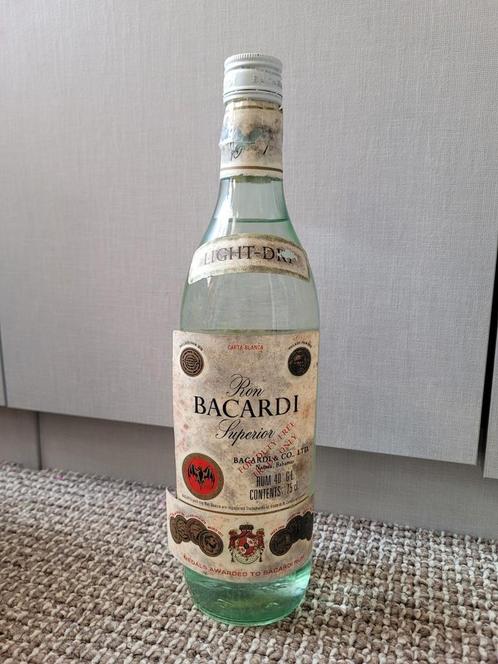 Bacardi ron superior oude fles duty free, Verzamelen, Wijnen, Zo goed als nieuw, Ophalen of Verzenden