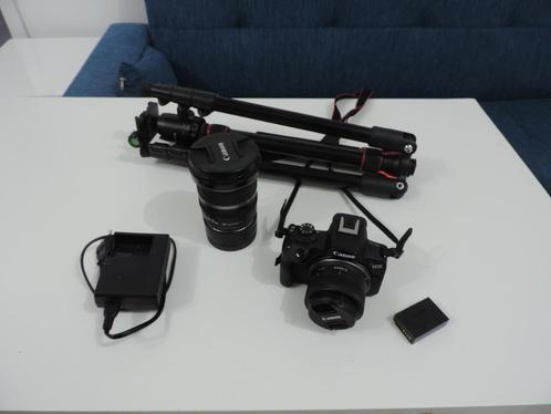 Canon EOS R50 + 2 Lenzen + Adapter + Statief, Audio, Tv en Foto, Fotocamera's Digitaal, Zo goed als nieuw, Canon, Ophalen