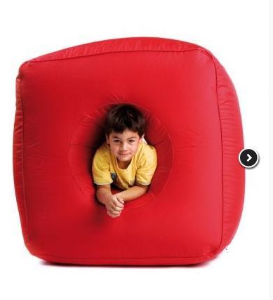 SIT ON IT beanbag - zitzak NIEUW, Maison & Meubles, Sièges-poires, Neuf, Pouf, Rouge, Enlèvement