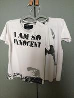 t-shirts blancs avec imprimé noir taille 158-164, Chemise ou À manches longues, Utilisé, Enlèvement ou Envoi, CoolCat