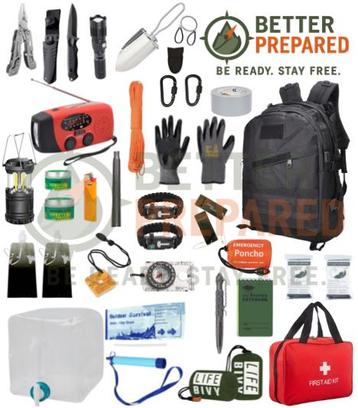NOODPAKKET+ | Volledige Bug Out Bag beschikbaar voor biedingen