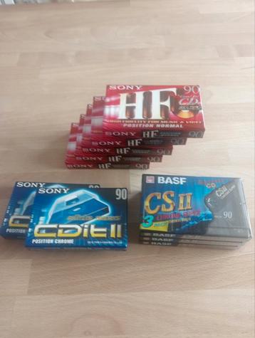 muziek cassette bandjes geseald (Sonny & BASF) NIEUW beschikbaar voor biedingen